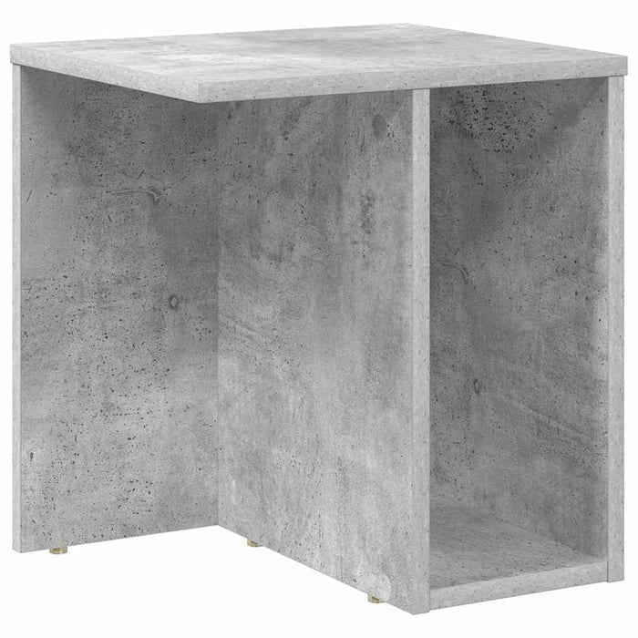 Masă laterală Gri din beton 37 x 32 x 40 cm Lemn compozit - WALTI WALTI