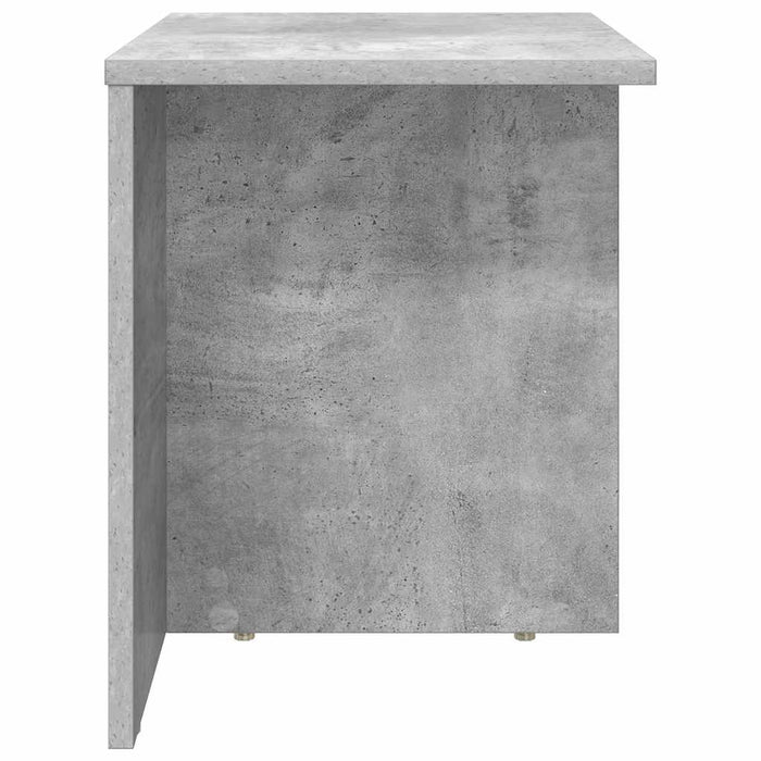 Masă laterală Gri din beton 37 x 32 x 40 cm Lemn compozit - WALTI WALTI
