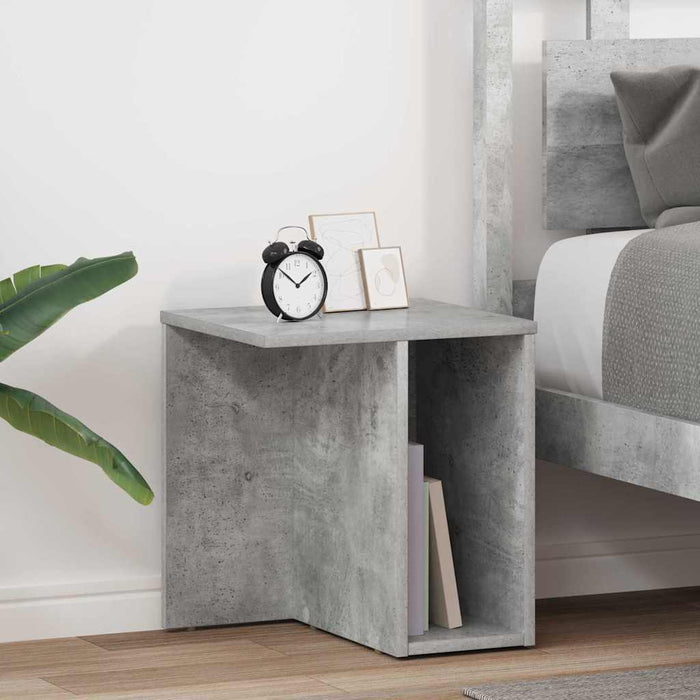 Masă laterală 2 pcs Gri din beton 37 x 32 x 40 cm Lemn compozit - WALTI WALTI