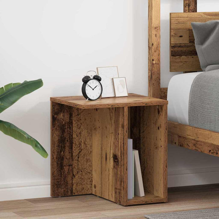 Masă laterală 2 pcs Lemn vechi 37 x 32 x 40 cm Lemn compozit - WALTI WALTI