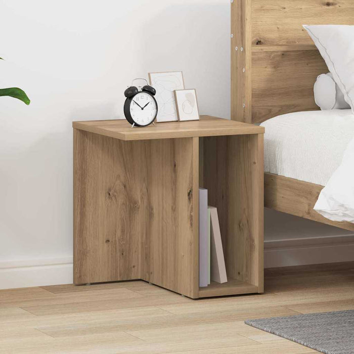 Masă laterală 2 pcs Stejar Artizanal 37 x 32 x 40 cm - WALTI WALTI