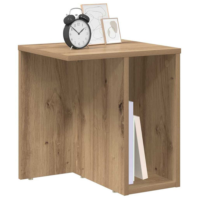 Masă laterală 2 pcs Stejar Artizanal 37 x 32 x 40 cm - WALTI WALTI