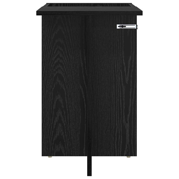 Masă laterală Stejar Negru 35 x 40 x 55 cm Lemn compozit - WALTI WALTI