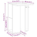 Masă laterală Stejar Sonoma 35 x 40 x 55 cm Lemn compozit - WALTI WALTI