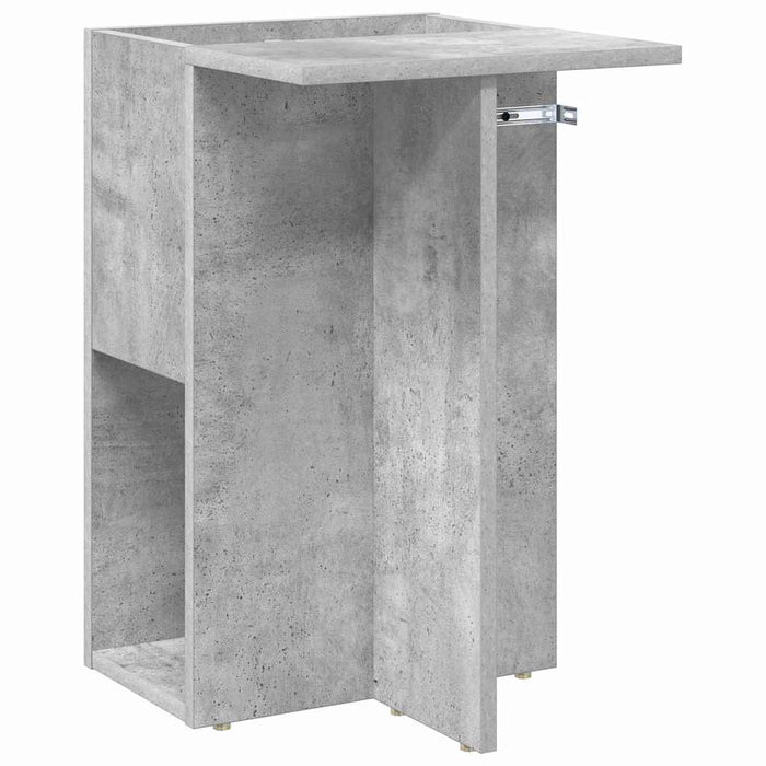 Masă laterală Gri din beton 35 x 40 x 55 cm Lemn compozit - WALTI WALTI