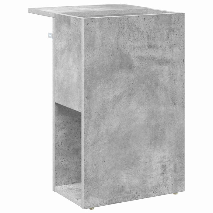 Masă laterală Gri din beton 35 x 40 x 55 cm Lemn compozit - WALTI WALTI