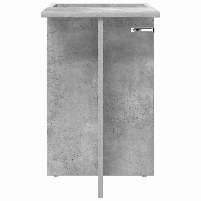 Masă laterală Gri din beton 35 x 40 x 55 cm Lemn compozit - WALTI WALTI
