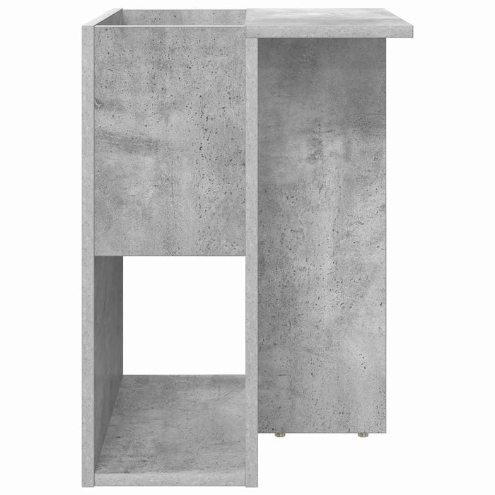 Masă laterală Gri din beton 35 x 40 x 55 cm Lemn compozit - WALTI WALTI