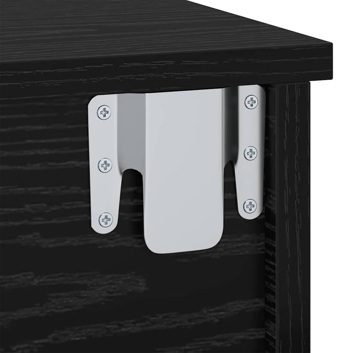 Noptieră 2 pcs Stejar Negru 40 x 31 x 15 cm Lemn compozit - WALTI WALTI