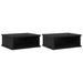 Noptieră 2 pcs Stejar Negru 40 x 31 x 15 cm Lemn compozit - WALTI WALTI