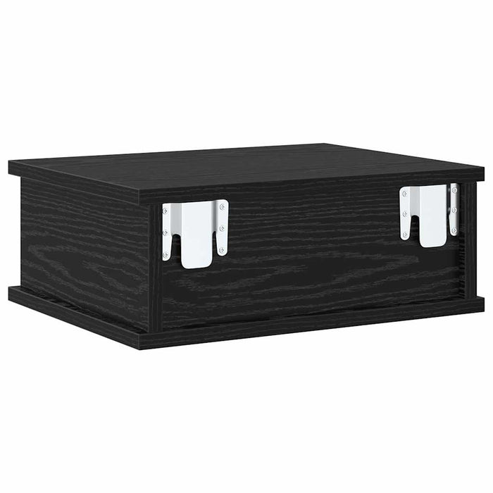Noptieră 2 pcs Stejar Negru 40 x 31 x 15 cm Lemn compozit - WALTI WALTI
