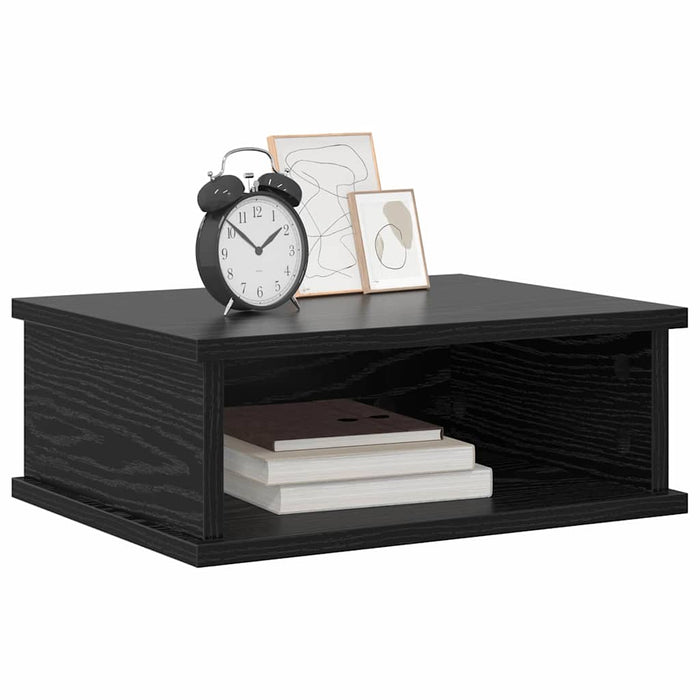 Noptieră 2 pcs Stejar Negru 40 x 31 x 15 cm Lemn compozit - WALTI WALTI