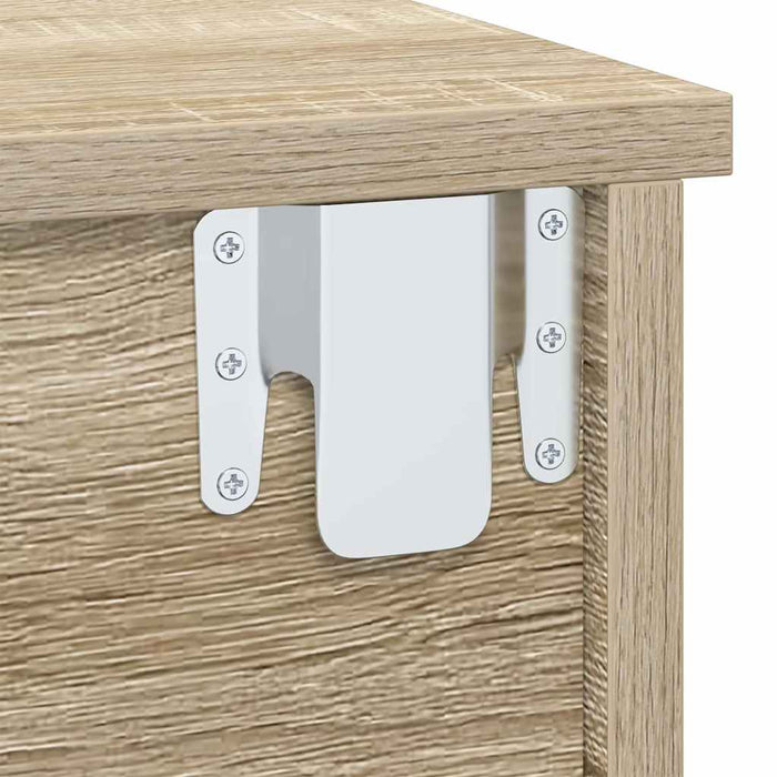 Noptieră 2 pcs Stejar Sonoma 40 x 31 x 15 cm Lemn compozit - WALTI WALTI