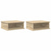Noptieră 2 pcs Stejar Sonoma 40 x 31 x 15 cm Lemn compozit - WALTI WALTI