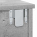 Noptieră 2 pcs Gri din beton 40 x 31 x 15 cm Lemn compozit - WALTI WALTI