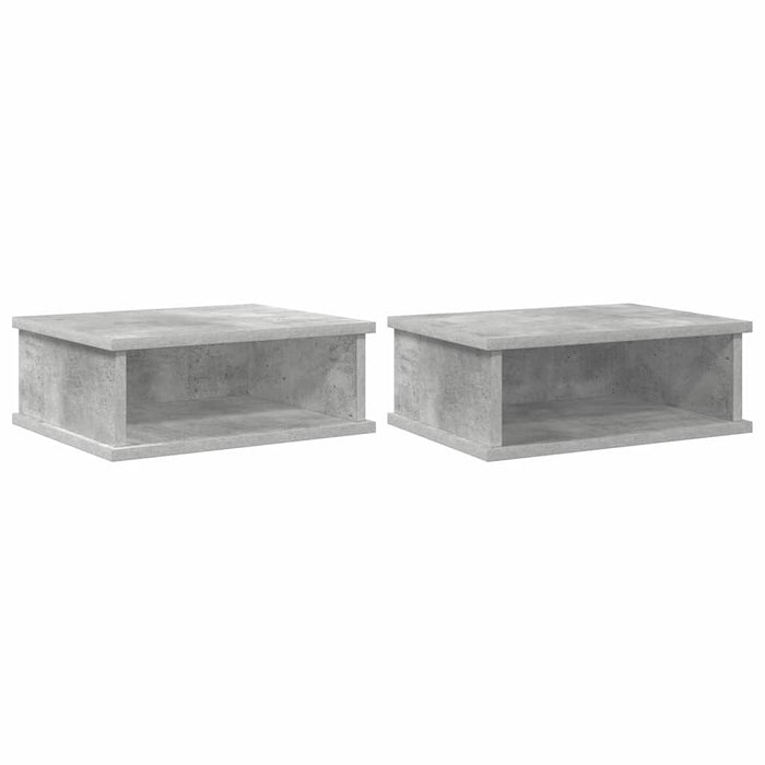 Noptieră 2 pcs Gri din beton 40 x 31 x 15 cm Lemn compozit - WALTI WALTI