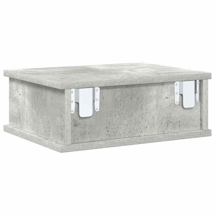 Noptieră 2 pcs Gri din beton 40 x 31 x 15 cm Lemn compozit - WALTI WALTI