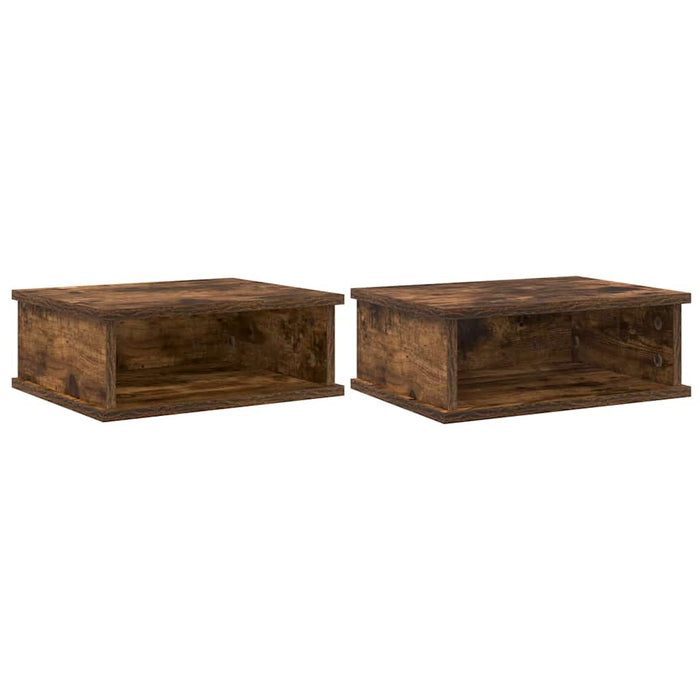 Noptieră 2 pcs Stejar fumuriu 40 x 31 x 15 cm Lemn compozit - WALTI WALTI