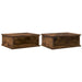 Noptieră 2 pcs Stejar fumuriu 40 x 31 x 15 cm Lemn compozit - WALTI WALTI