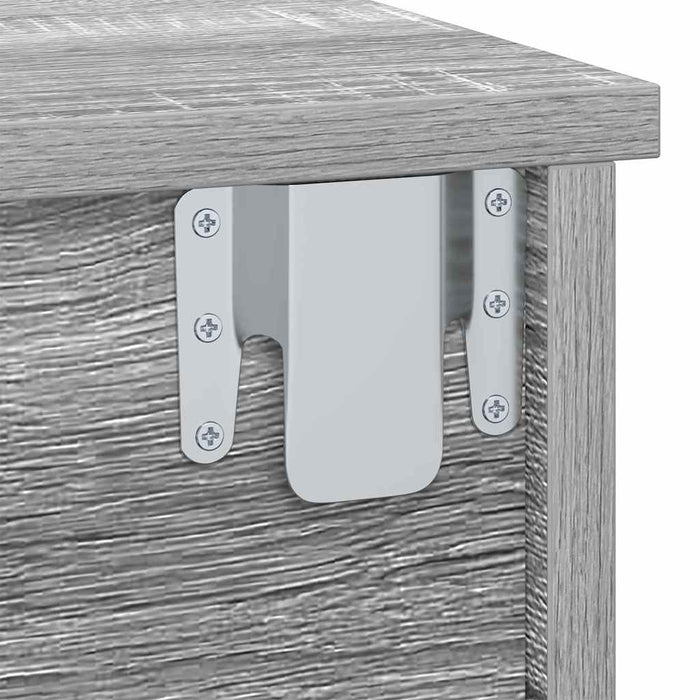 Noptieră 2 pcs Gri Sonoma 40 x 31 x 15 cm Lemn compozit - WALTI WALTI
