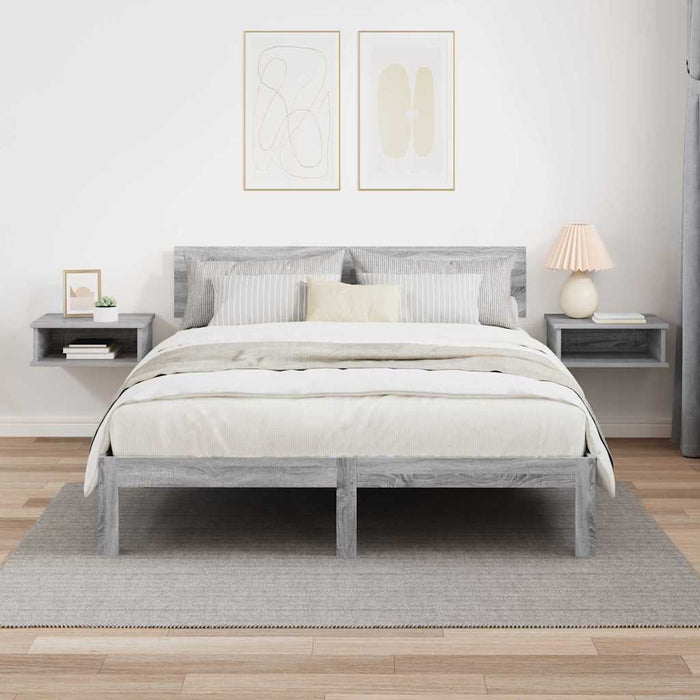 Noptieră 2 pcs Gri Sonoma 40 x 31 x 15 cm Lemn compozit - WALTI WALTI