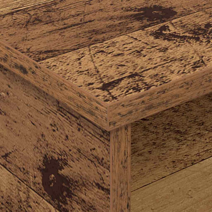 Noptieră 2 pcs Lemn vechi 40 x 31 x 15 cm Lemn compozit - WALTI WALTI