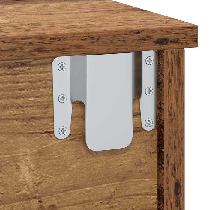 Noptieră 2 pcs Lemn vechi 40 x 31 x 15 cm Lemn compozit - WALTI WALTI
