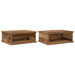 Noptieră 2 pcs Lemn vechi 40 x 31 x 15 cm Lemn compozit - WALTI WALTI