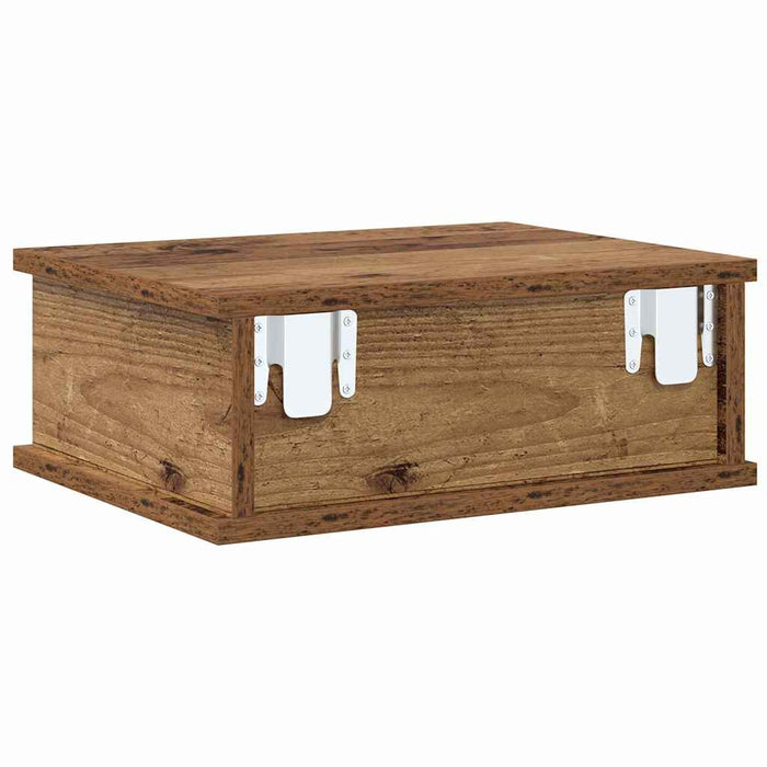 Noptieră 2 pcs Lemn vechi 40 x 31 x 15 cm Lemn compozit - WALTI WALTI