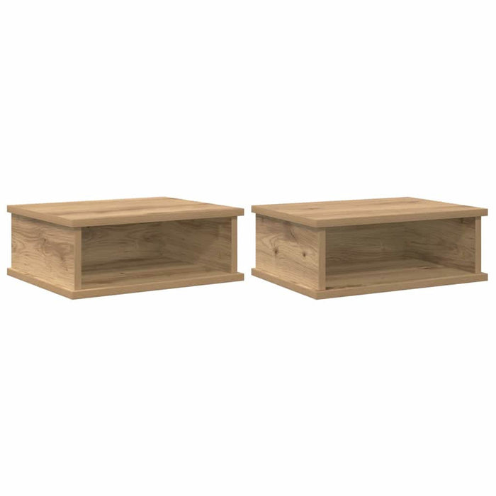Noptieră 2 pcs Stejar Artizanal 40 x 31 x 15 cm Lemn compozit - WALTI WALTI