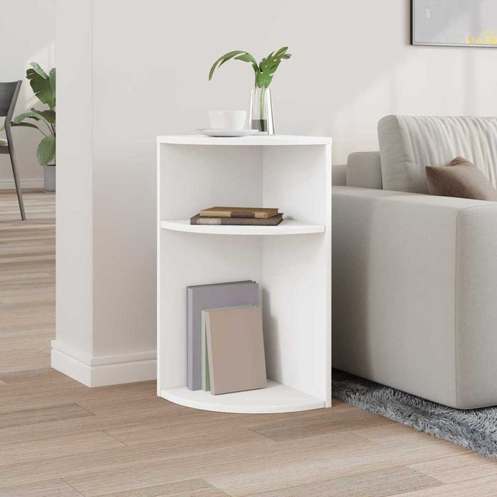 Masă laterală Alb 29,6 x 29,6 x 60 cm Lemn compozit - WALTI WALTI