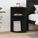 Masă laterală Negru 29,6 x 29,6 x 60 cm Lemn compozit - WALTI WALTI
