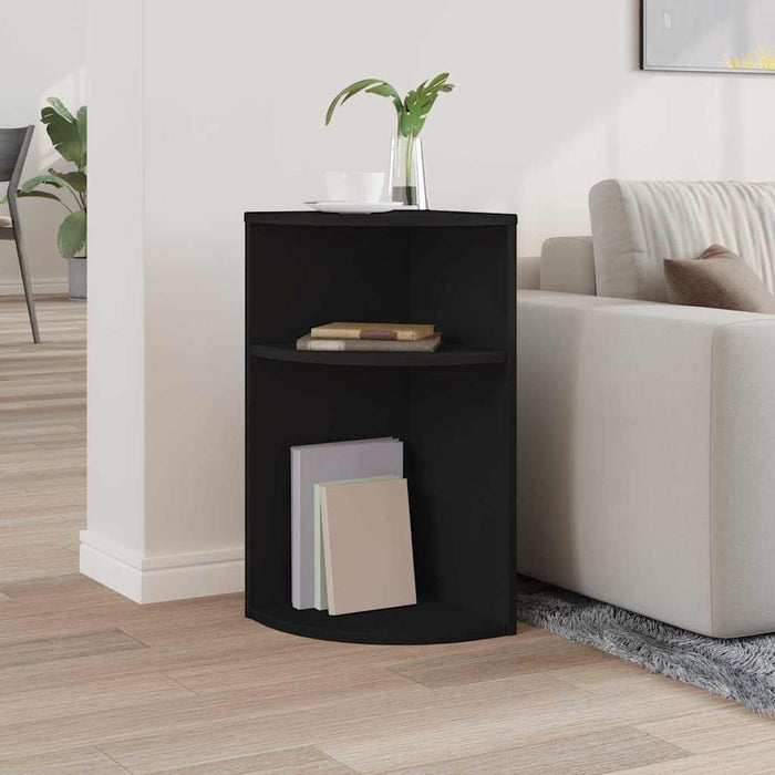 Masă laterală Negru 29,6 x 29,6 x 60 cm Lemn compozit - WALTI WALTI