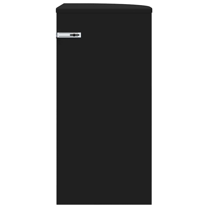 Masă laterală Negru 29,6 x 29,6 x 60 cm Lemn compozit - WALTI WALTI