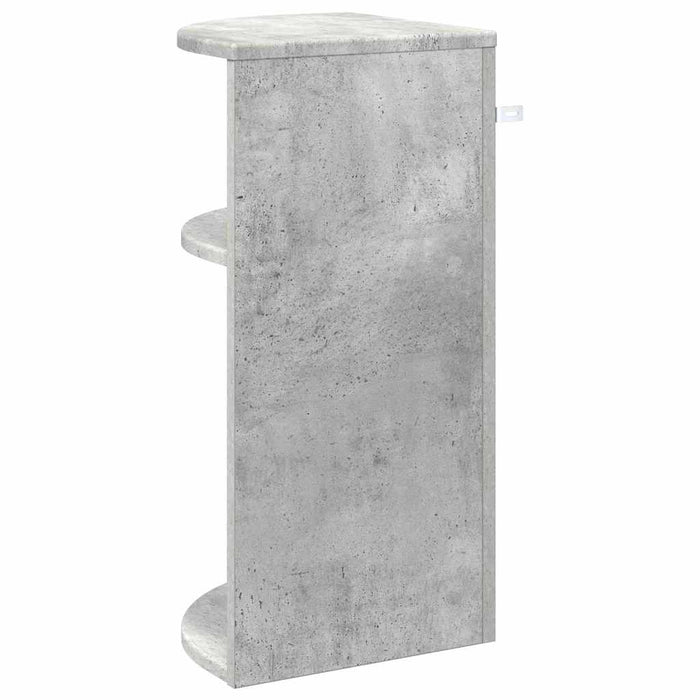 Masă laterală Gri din beton 29,6 x 29,6 x 60 cm Lemn compozit - WALTI WALTI