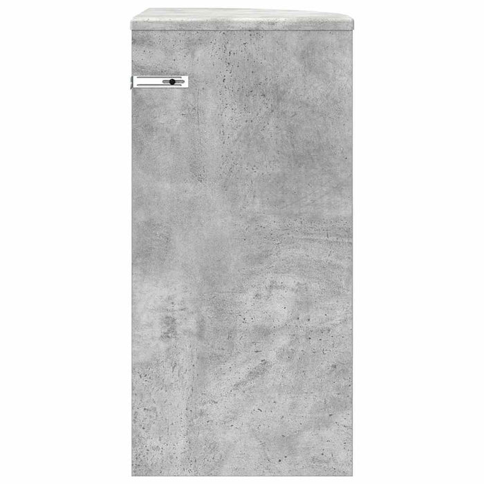 Masă laterală Gri din beton 29,6 x 29,6 x 60 cm Lemn compozit - WALTI WALTI