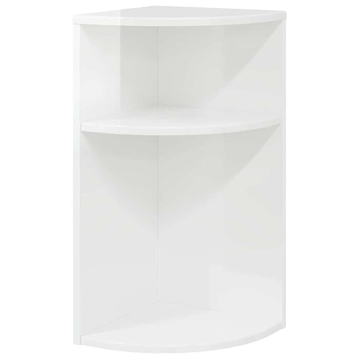 Masă laterală Alb lucios 29,6 x 29,6 x 60 cm Lemn compozit - WALTI WALTI