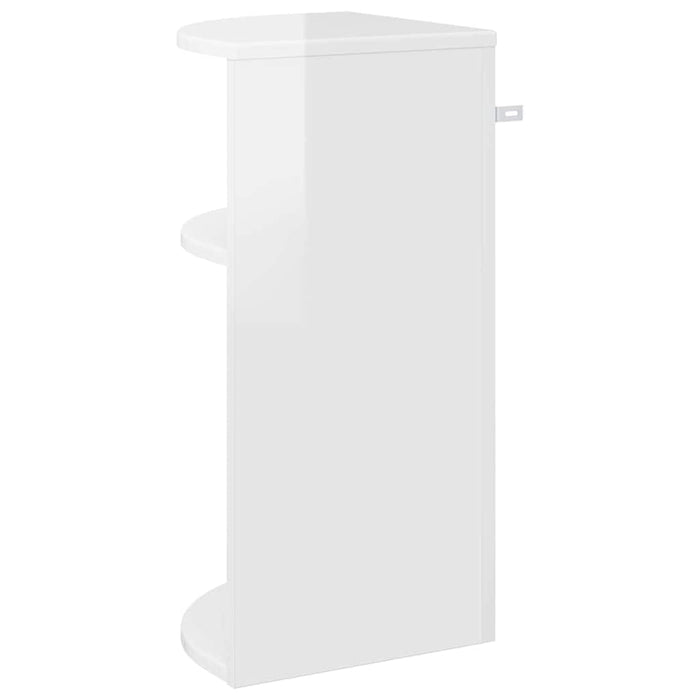 Masă laterală Alb lucios 29,6 x 29,6 x 60 cm Lemn compozit - WALTI WALTI