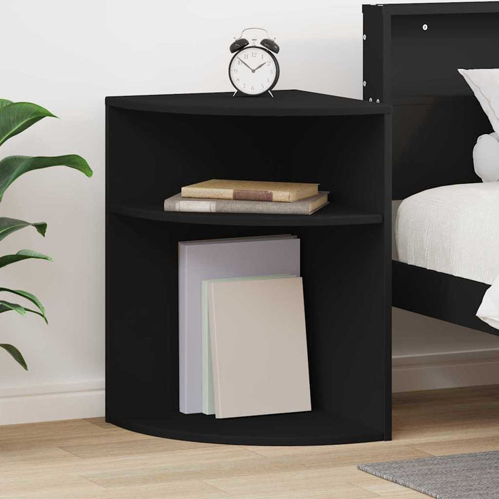 Masă laterală Negru 39,7 x 39,7 x 60 cm Lemn compozit - WALTI WALTI