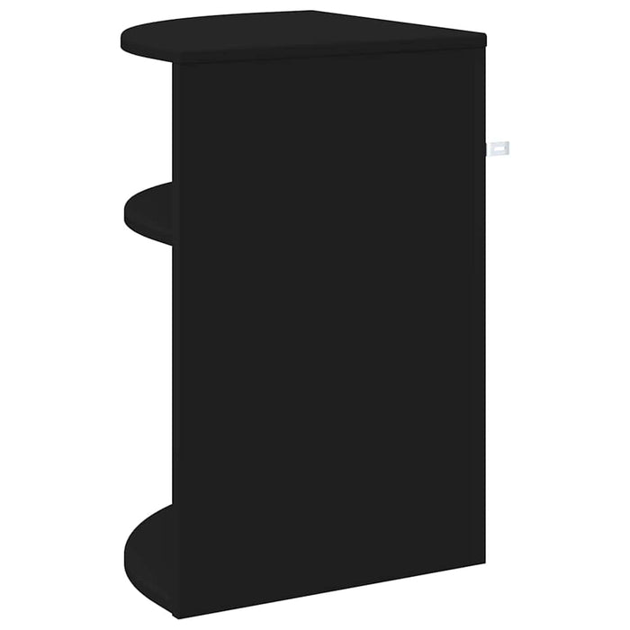 Masă laterală Negru 39,7 x 39,7 x 60 cm Lemn compozit - WALTI WALTI