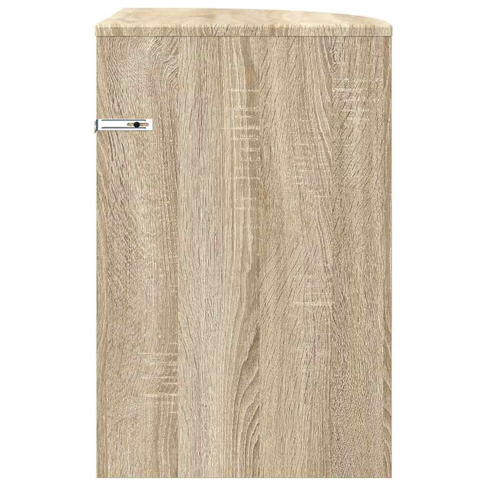 Masă laterală Stejar Sonoma 39,7 x 39,7 x 60 cm Lemn compozit - WALTI WALTI