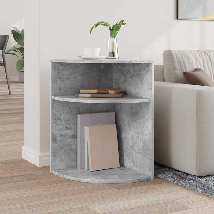 Masă laterală Gri din beton 39,7 x 39,7 x 60 cm Lemn compozit - WALTI WALTI