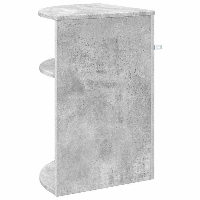 Masă laterală Gri din beton 39,7 x 39,7 x 60 cm Lemn compozit - WALTI WALTI