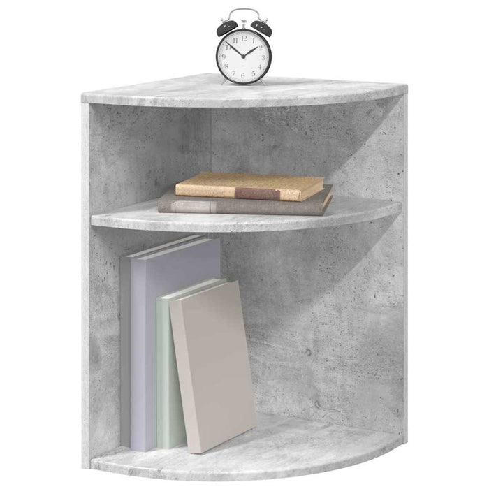 Masă laterală Gri din beton 39,7 x 39,7 x 60 cm Lemn compozit - WALTI WALTI