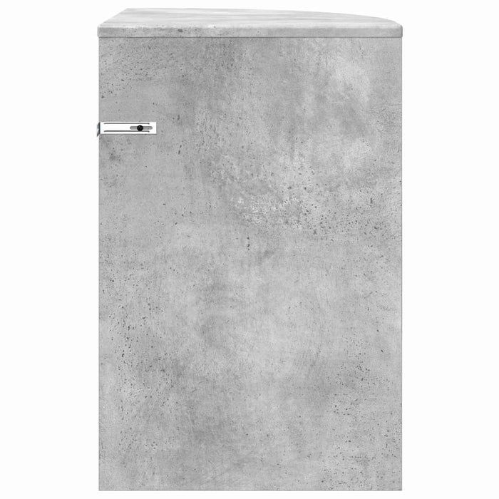 Masă laterală Gri din beton 39,7 x 39,7 x 60 cm Lemn compozit - WALTI WALTI