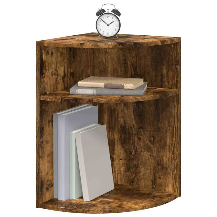 Masă laterală Stejar fumuriu 39,7 x 39,7 x 60 cm Lemn compozit - WALTI WALTI