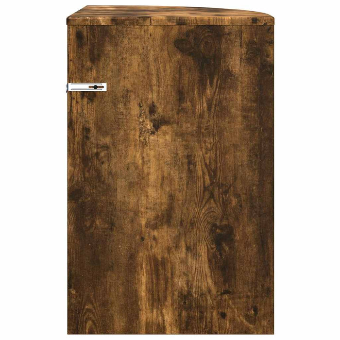 Masă laterală Stejar fumuriu 39,7 x 39,7 x 60 cm Lemn compozit - WALTI WALTI