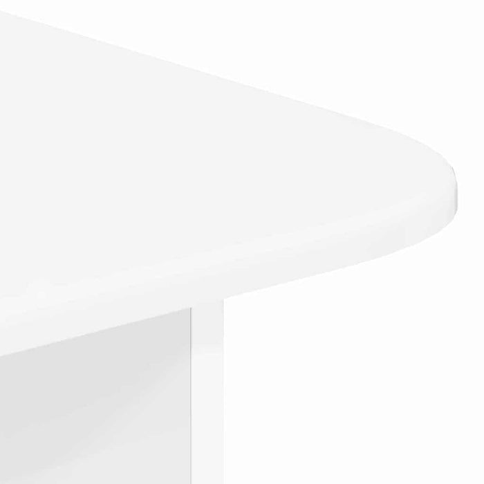 Masă de cafea Alb lucios 93 x 53 x 33 cm Lemn compozit - WALTI WALTI