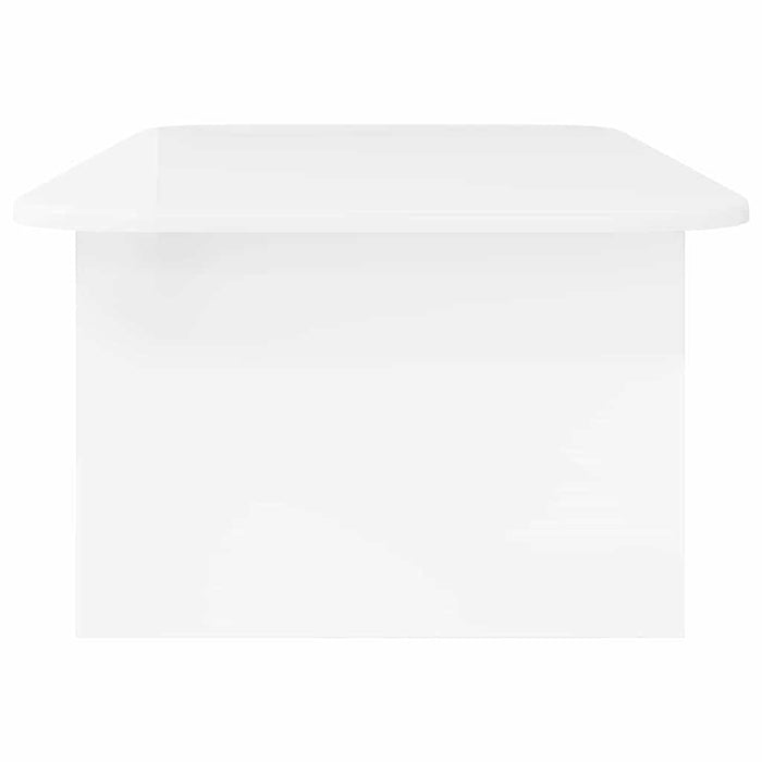 Masă de cafea Alb lucios 93 x 53 x 33 cm Lemn compozit - WALTI WALTI
