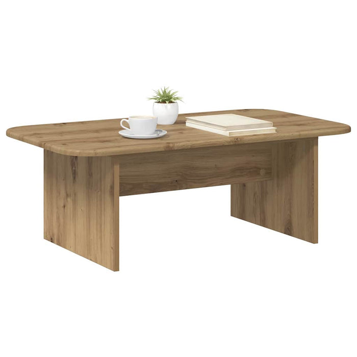 Masă de cafea Stejar Artizanal 93 x 53 x 33 cm Lemn compozit - WALTI WALTI